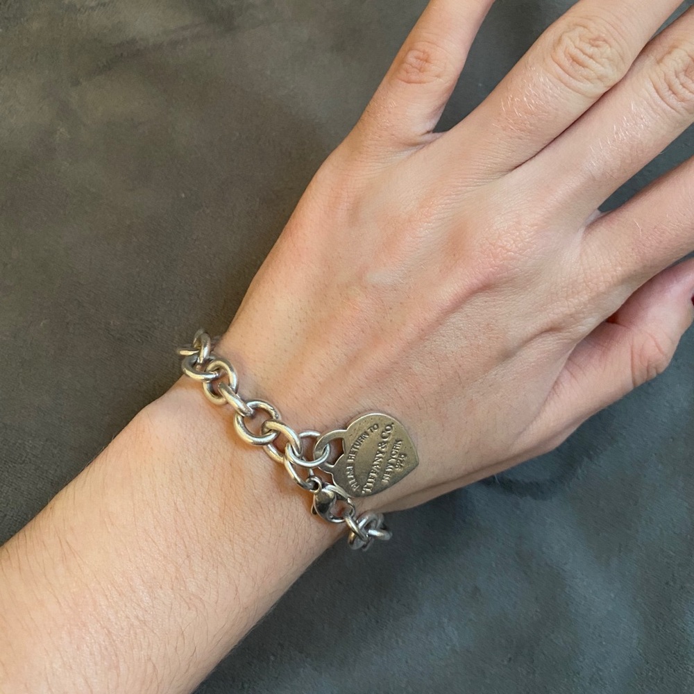 Authentic Tiffany charm bracelet - Picture 3 of 4